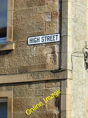 Foto 12x8 Hauptstraße, Innerleithen Linden Hausname in einen Bau geschnitzt c2014