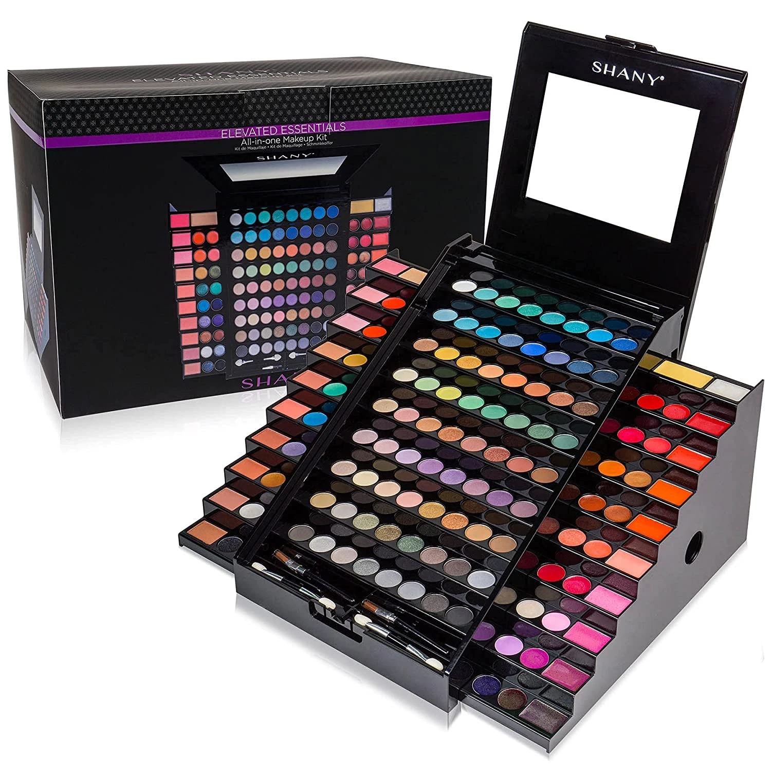 Elevated Essentials Makeup Set - All-In-One Makeup Kit with 72 Eyeshadows