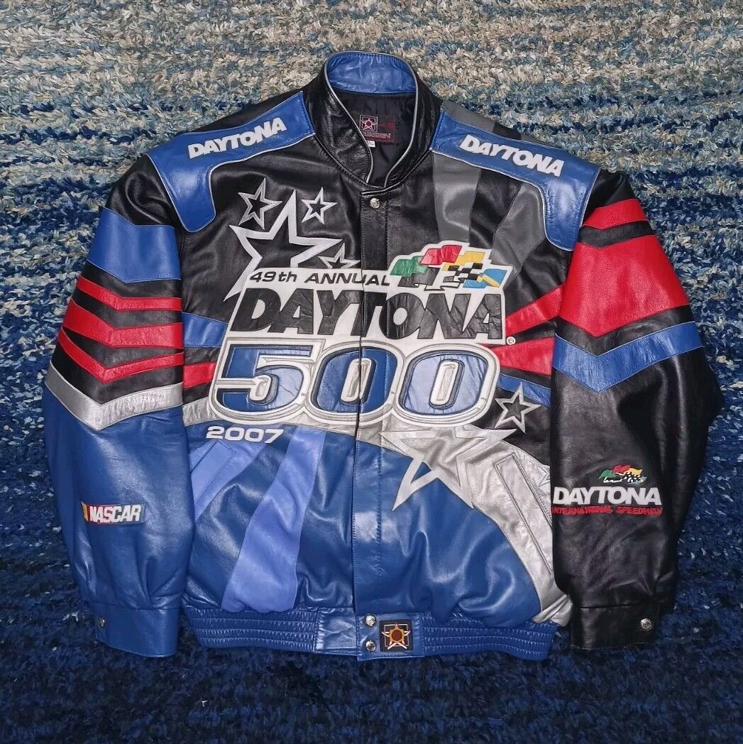 JH Design '07 Daytona 500 NASCAR Leather Jacket Limited JH Design '07 Daytona 500 NASCAR Leather Jacket Limited