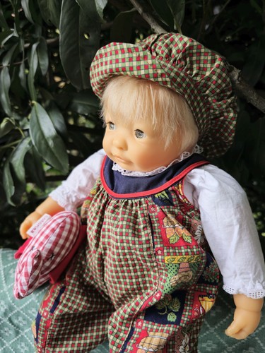 blonde Corolle Baby Puppe 42 cm aus 1995 ein Junge mit Puppenkleidung, Doll - Bild 9 von 24