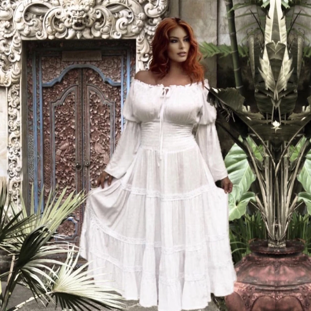 Mexican hot sale bohemian dress