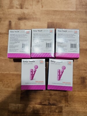 500 Easy Touch Twist Lancets 28 Gauge 100 ea (Pack of 5)