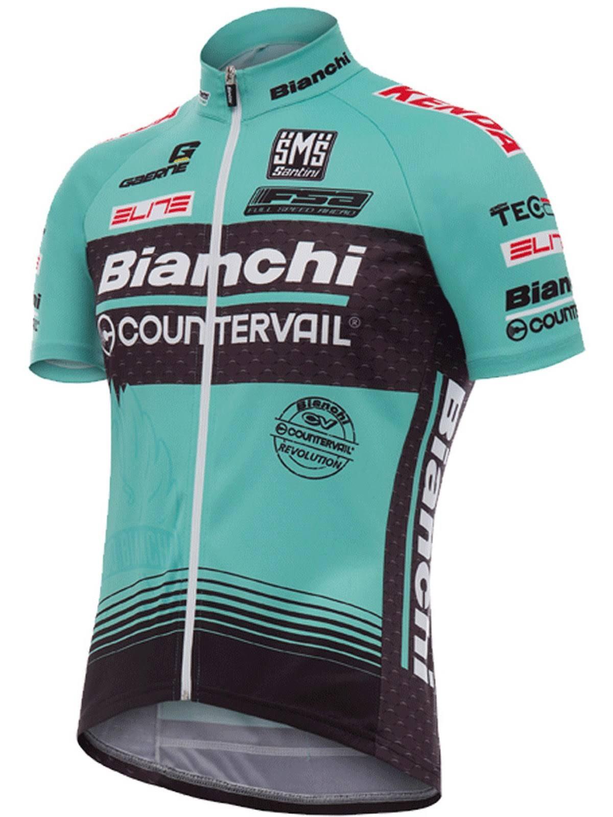 Maillot Ciclismo Hombre Mangas Cortas/Largas Bianchi Biking Suit Transpirable
