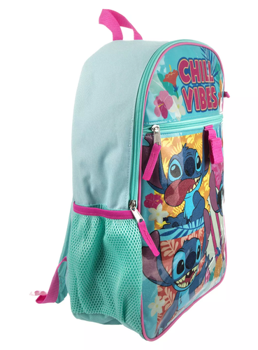 Stitch 5 Piece Backpack Lunch Box Chill Set NWT - Picture 5 of 5