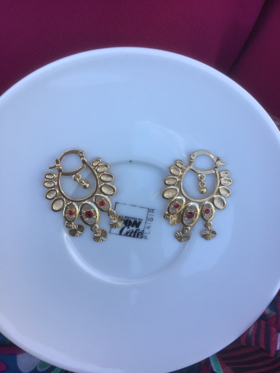 Boucles d'oreilles clous cœur motif léopard plaqué or rose et laque rose SO OR