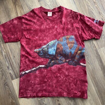 Vintage 1998  Tie Dye Chameleon Large / Xl  Pittsburg Zoo VERY RARE