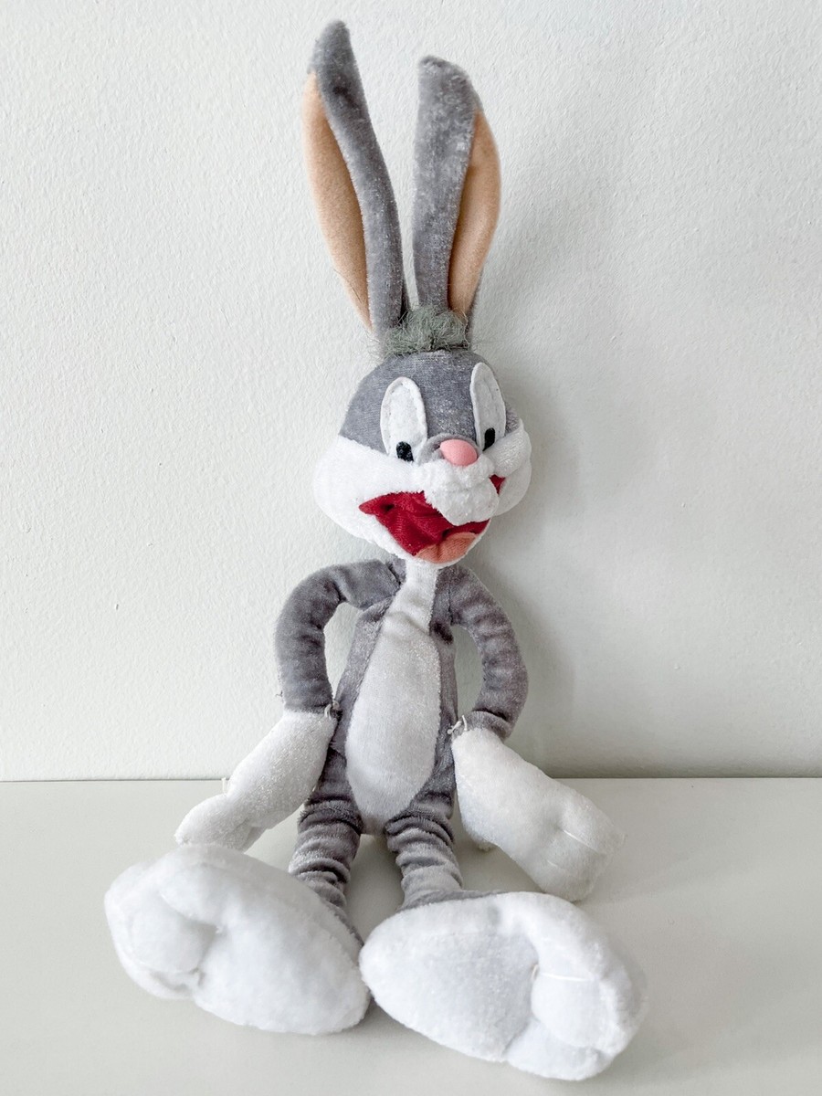 Bugs Bunny Plush Stuffed Doll 15” - Six Flags Souvenir - Poseable