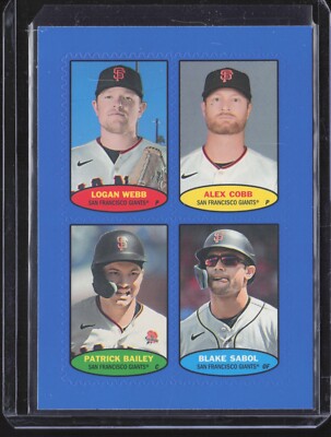 2023 Heritage 1974 Stamps BLUE Logan Webb Cobb Bailey Sabol Giants