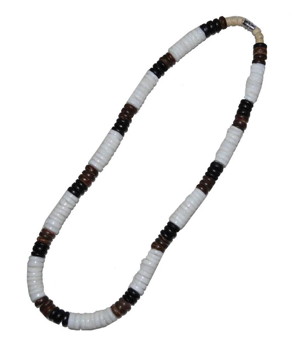 Tiger Smile Real Chips Puka Shell Coco Necklace 18