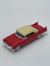 1957 Cadillac Eldorado Biarritz Diecast Red White Made in France Soldido 1:43