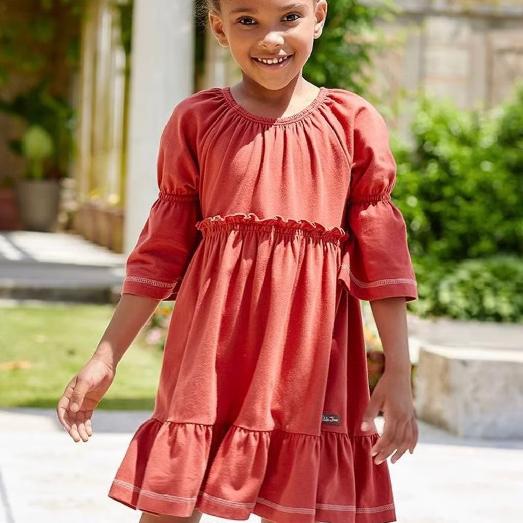 NWT Girls Matilda Jane Moments with you Orange On An Outing Dress Size 12  NEW