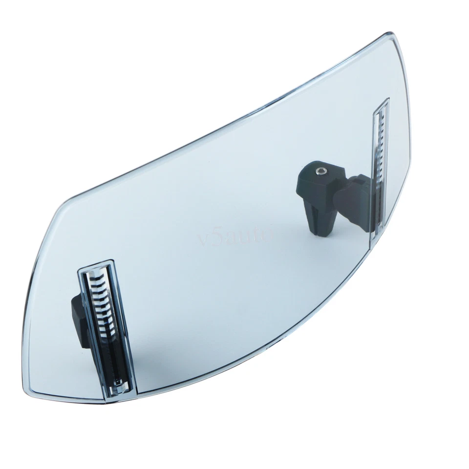 Motorcycle Clip on Windshield Adjustable Wind Screen Deflector Extension Spoiler - Imagem 4 de 4