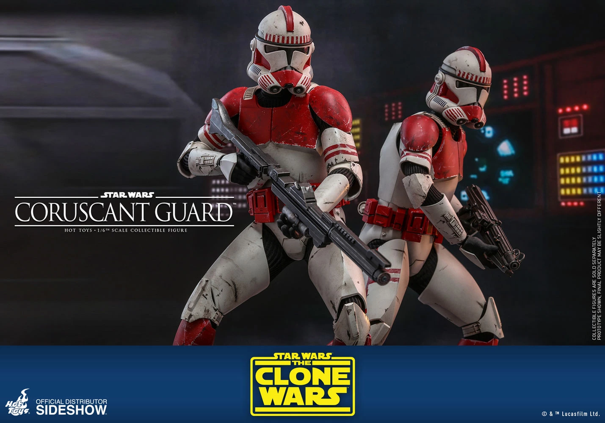 STAR WARS / CLONE WARS~CORUSCANT GUARD~SIXTH SCALE FIGURE~TMS025