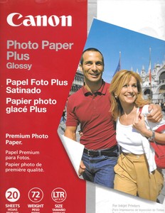 Cannon paper, printer, Ink jet, photo quality, glossy, letter, 89 Bright White (013803016987)