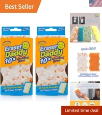 Eraser Daddy Dual-Sided Scrubber: Long-Lasting, Water-Activated Cleaning Power