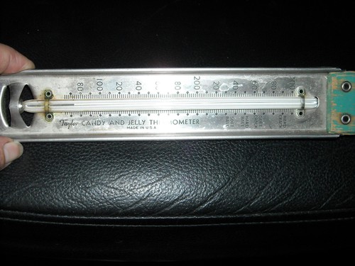 vintage green handle taylor candy jelly thermometer stainless steel good quality - Picture 2 of 6