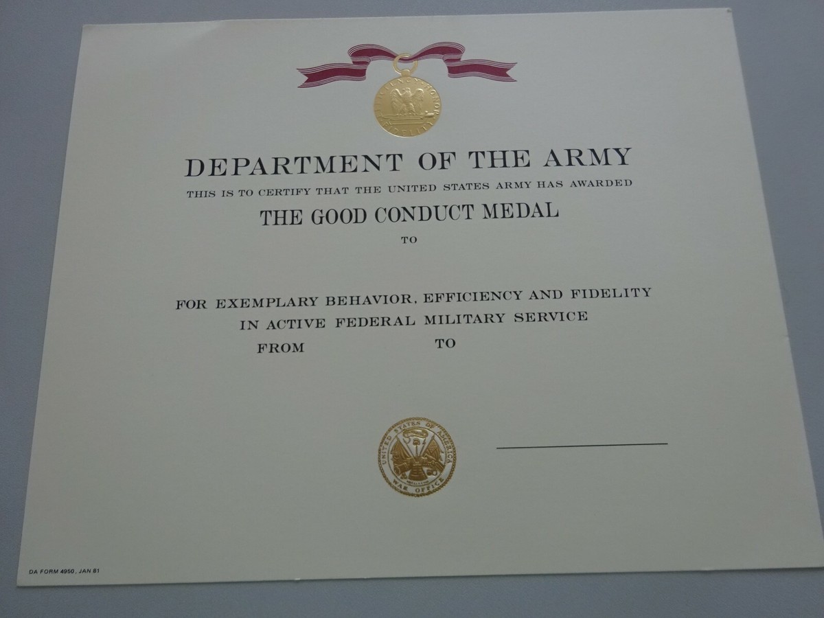 U02) Original US Urkunde Diplome Certificate GOOD CONDUCT Medal | eBay u02-original-us-urkunde-diplome-certificate-good-conduct-medal-ebay