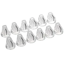 Musiclily Pro 12X Transparent Universal Inch Metric Guitar AMP Effect Pedal Knob