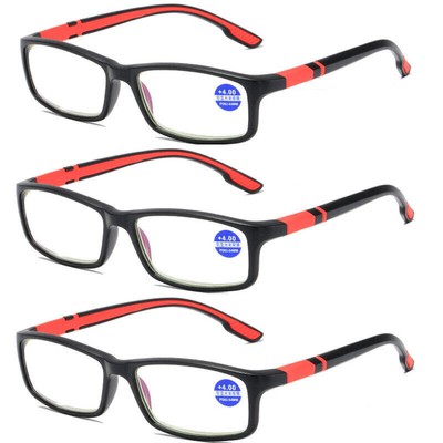 3x Herren Damen Lesebrille TR90 Sportleser +1,0 1,5 2,0 2,5 3,0 3,5 4,0