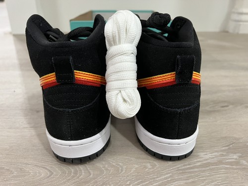 NIKE SB DUNK HIGH TRUCK IT PACK BLACK GOLD ORANGE BQ6826-003 BRAND NEW US 7.5 - Picture 5 of 11
