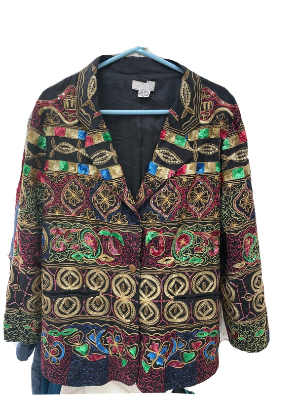 Sandy Starkman Long Blazer M EUC