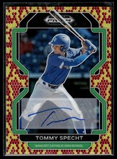 2022 Panini Prizm Draft Picks Base Autographs Prizms Snake Skin #169 Tommy Spech