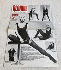 1979 Blondie Debbie Harry Swedish Poster Magazine 1970s Rare Vintage