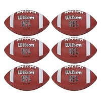 Wilson Nfl Official Size Pvc/rubber Cover American Footballs (6 Pack) Wtf1858 on sale Wilson Nfl Official Size Pvc/rubber Cover American Footballs (6 Pack) Wtf1858 on sale