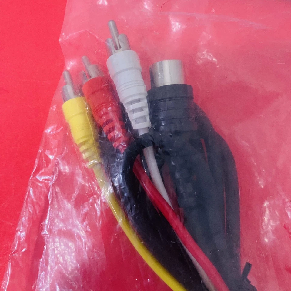 6 Dr 5 Pin Din Connector To 4 RCA Fully Shielded Cable Stereo New NOS - Image 2 of 3