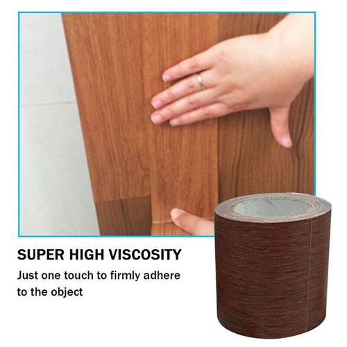 1 Roll Self Adhesive Woodgrain Repair Tape Wood Textured Furniture Repair Tape - Picture 12 of 23