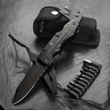 18-in-1 Multi Tool Knife Folding Pocket Pliers Outdoor Survival Tool w/ Sheath