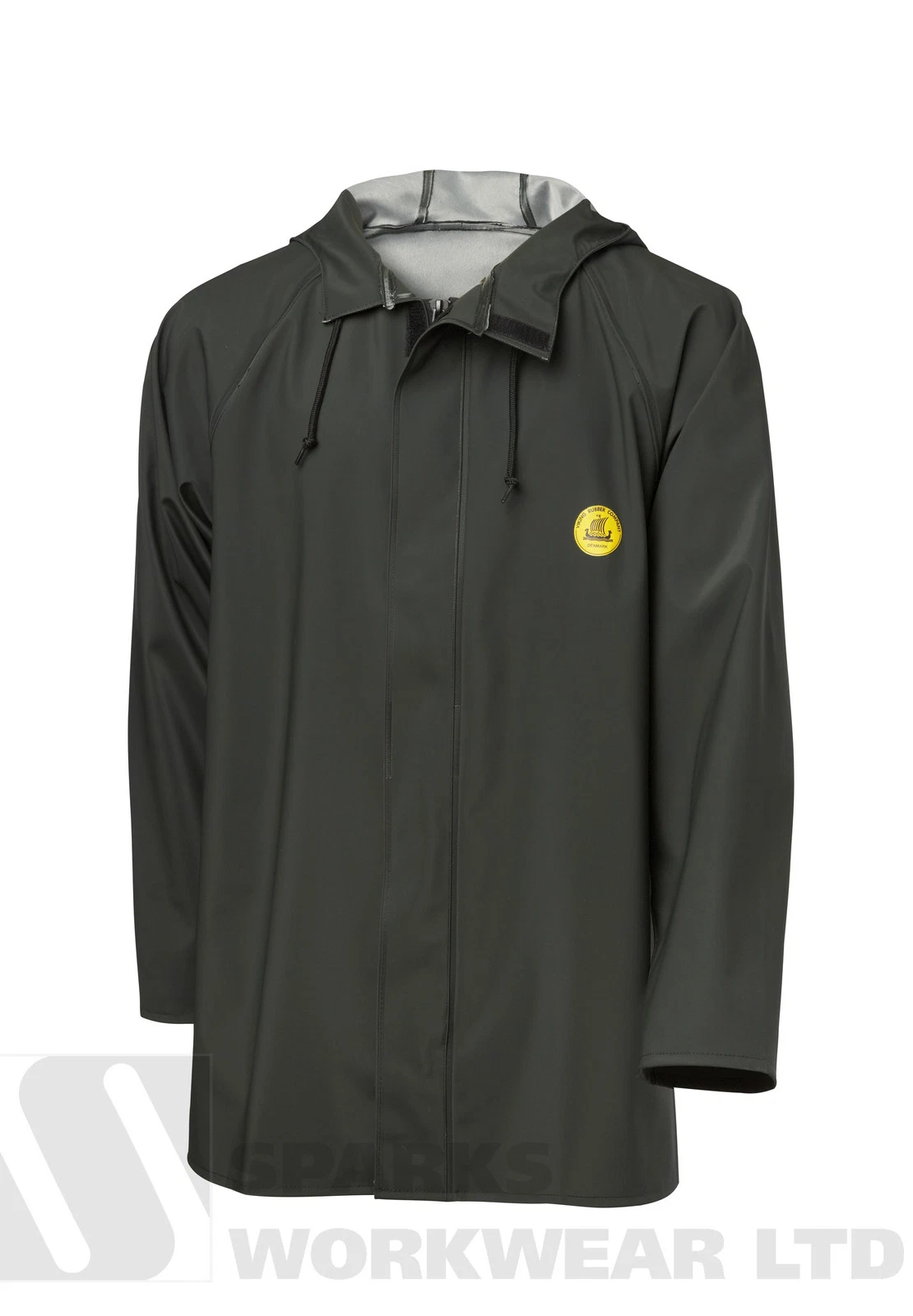 Viking Rubber Waterproof Hooded Fishing Rain Jacket Waterproof Green 520g
Opens in a new window or t