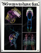 VINTAGE 1986 YAMAHA '86 WAYS TO HAVE FUN BANNER