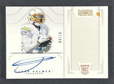 2021 National Treasures Josh Palmer Crossover /10 RPA #CRS-JP Rookie Patch Auto