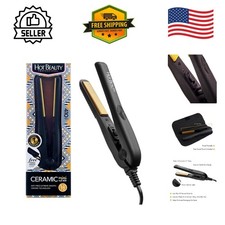 Professional Ceramic Mini Flat Iron 1/2" - Travel-Friendly, Versatile Styling