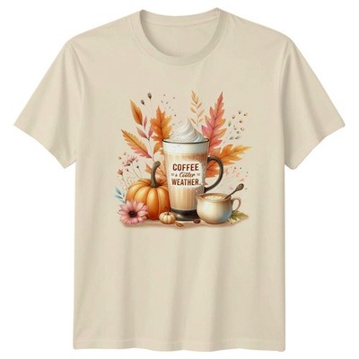 Kaffee = & Kühler = Wetter T-Shirt Pumpkin Spice