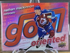 2025-26 Upper Deck Series 1 Nathan MacKinnon Goal Oriented Red /199 Avalanche