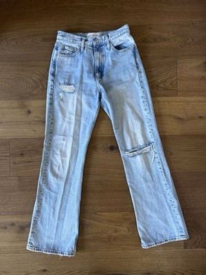 Calvin Klein Damen Flared Jeans Größe 27/30 Hellblau Neu!