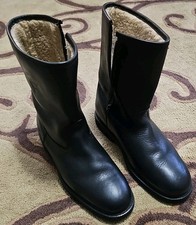 Fin & Feather Insulated Boots Black Leather Size 10 USA Made Zipper