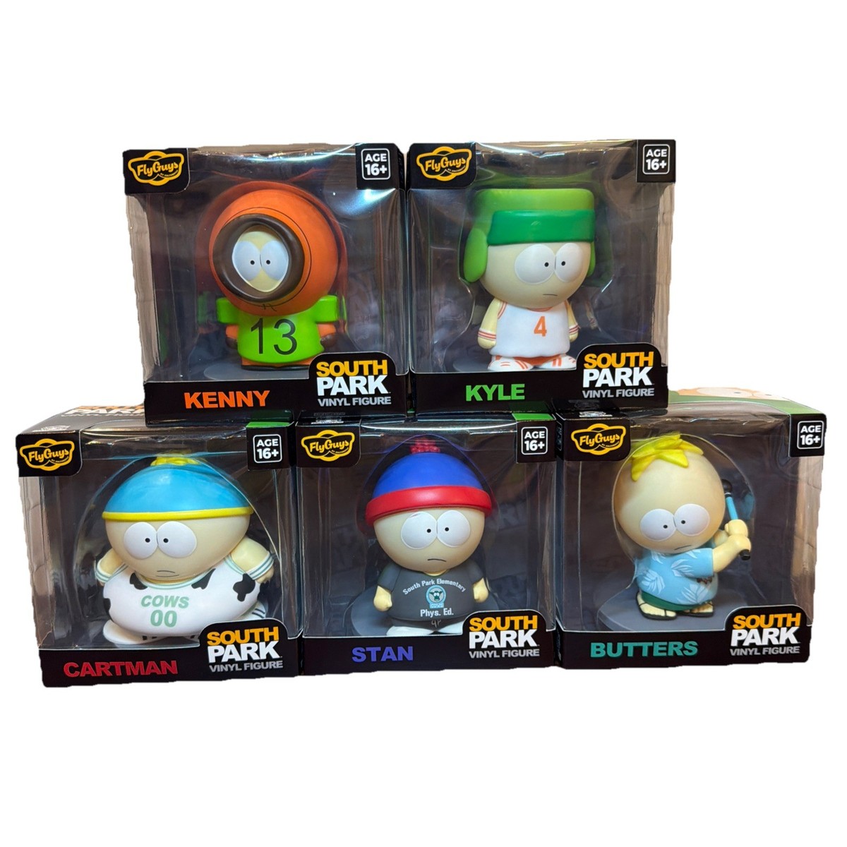South Park FlyGuys Vinyl Figure Lot x5 Custom Sports Outfits