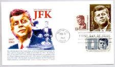 #5175 PRESIDENT JOHN F. KENNEDY FIRST DAY OF ISSUE COMBO STAMP FDC