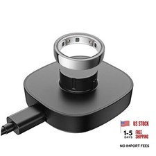 Compatible with Oura Ring 4 Charger,Fast Charging Dock and USB-C Size 11 Black