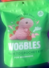 Woobles Fred The Dino PINK Beginners Learn To Crochet Kit Brand New