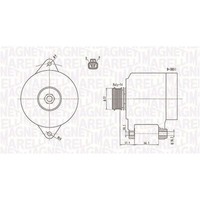 Magneti Marelli Lichtmaschine Generator 70A Passend FüR Mazda 323 Demio MX-5 |