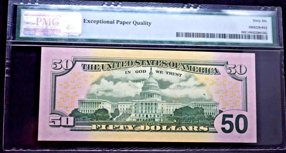 PMG BEP APOLLO 11 50TH ANNIV, CURRENCY SET $50 2013 FRN- FIRST RELEASES - Image 3 of 4