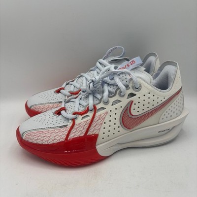 Nike Air Zoom GT Cut 3 Shoes Mens Size 5/Womens 6.5 White Picante Red SAMPLE