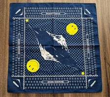 KAPITAL Bandana Handkerchief Scarf color navy fashion goods 55cm unisex size #72
