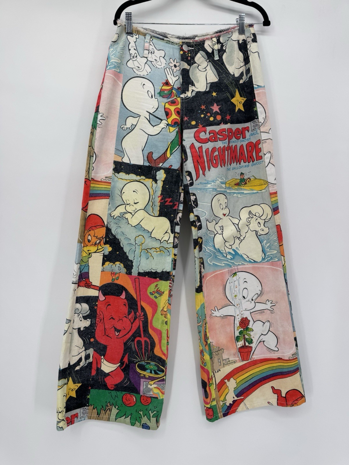 Dolls Kill x Hot Stuff Casper Patchwork Wide Leg … - image 4