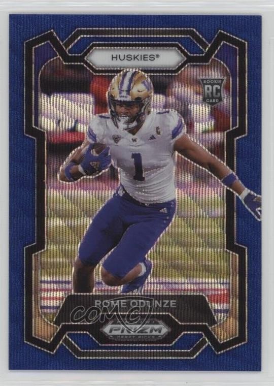 2024 Panini Prizm Draft Picks Blue Wave 137/249 Rome Odunze #111 Rookie RC 16wc