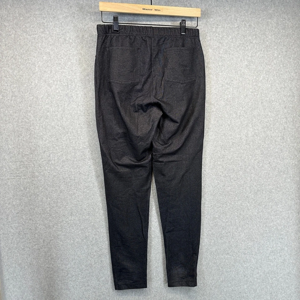 Isaac Mizrahi Live! Pantalones Mujer Talla S Gris Mezcla Algodón Elástico Elastizado Tobillo Foto 2 de 4